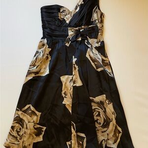 Betsey Johnson Black and Cream Midi Dress